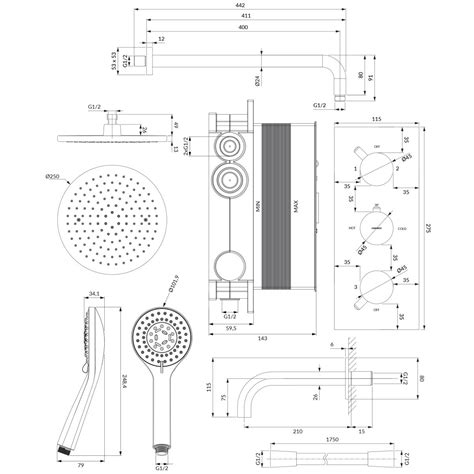 Omnires Y Vanov Sada Se Sprchou Pod Om Tku Chrom Sysys Xcr Absulo Cz