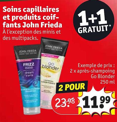 Promo Soins Capillaires Et Produits Coiffants John Frieda Chez Kruidvat