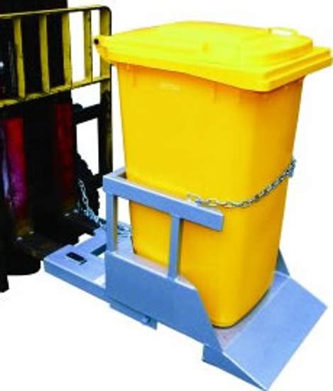 Forklift Wheelie Bin Tipper For 1 X Wheelie Bin Material Handling