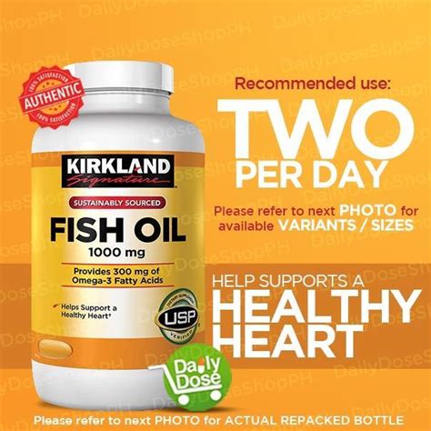 Health Supplements Kirkland Signature Fish Oil 1000 Mg Softgels