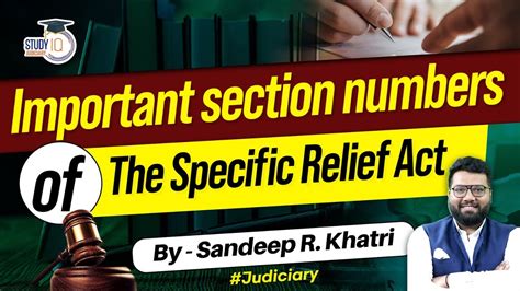 Important Sections Of Sra Specific Relief Act Studyiq Judiciary