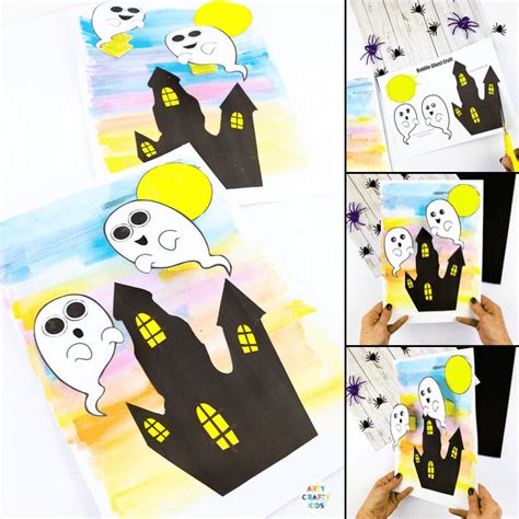 Easy Bobble Ghost Halloween Craft - Arty Crafty Kids