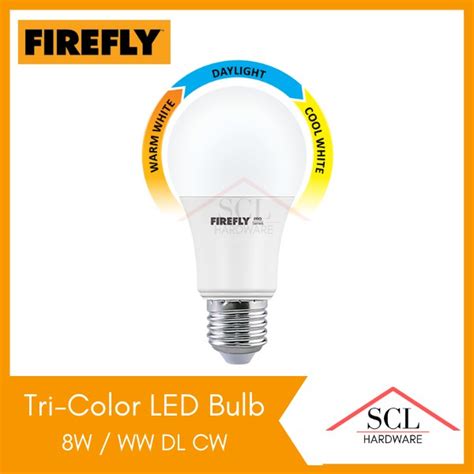 FIREFLY Pro Series Basic Series Tri Color LED Bulb 8W Daylight Warm