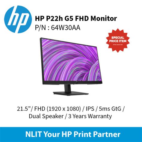 Hp P H G Fhd Monitor W Aa