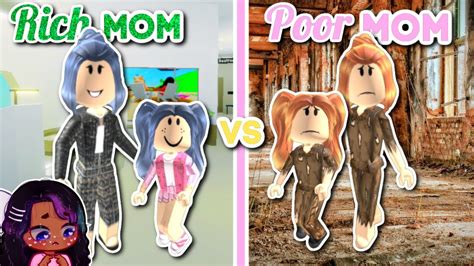 Rich Billionaire Mom Vs Poor Mom In Brookhaven Rp Roblox Youtube