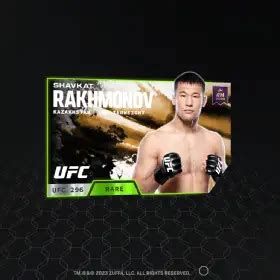 Shavkat Rakhmonov 2023 UFC 296 Set RARE NFT For Sale 2022 23