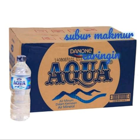 Jual AQUA mineral water 600ml 1 karton | Shopee Indonesia