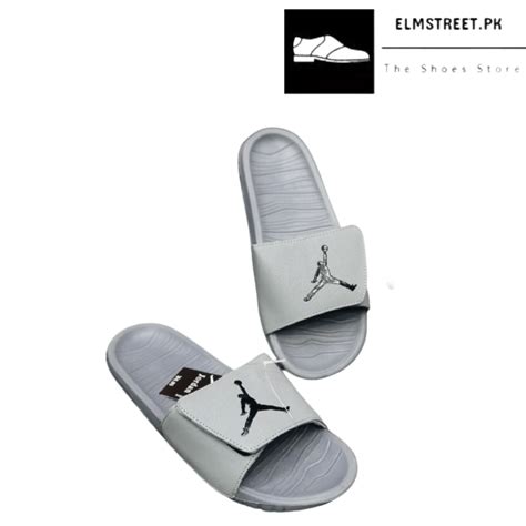 Jordan Slippers Grey Premium Quality Elmstreetpk