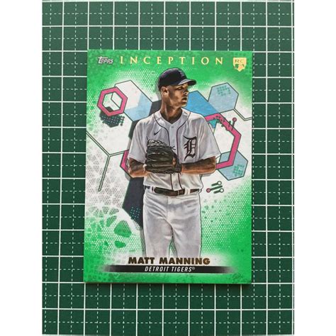 TOPPS MLB 2022 INCEPTION 43 MATT MANNING DETROIT TIGERS GREEN パラレル版