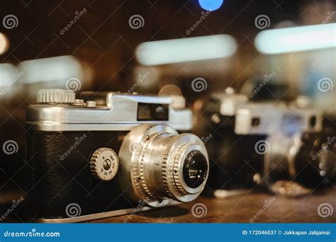 Vintage Film Camera Collectibles Stock Image Image Of Oldfashioned