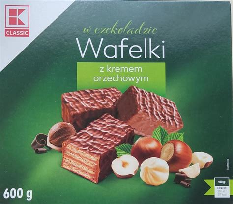 Wafelki W Czekoladzie Z Kremem Orzechowym Kaufand Kalorie KJ I