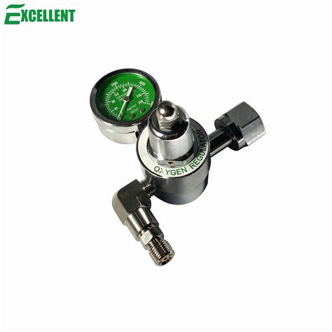 Brass Medical Oxygen Pressure Regulator Preset To Psi Cga