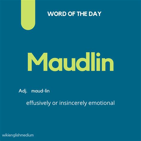 maudlin meaning in hindi | WEM - English To Hindi Dictionary