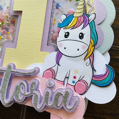 Fiesta De Unicornio Topper De Pastel De Unicornio Topper De Etsy