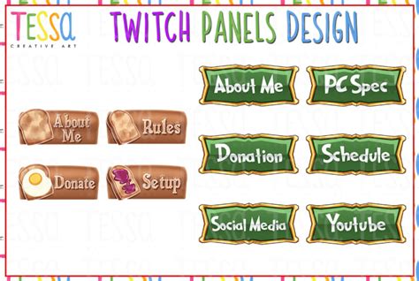 Draw And Design Your Chibi Twitch Panels By Tessacreative Fiverr