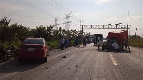 Accidente en la Villahermosa Escárcega dejó 7 heridos La Chispa de