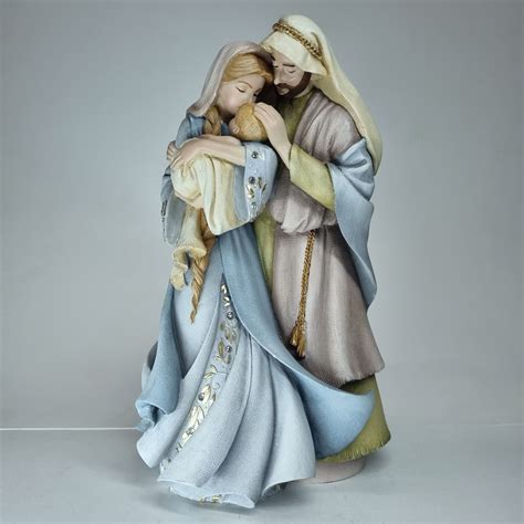 Nacimiento Jesús, María y José (color pastel azul) | SUVENIRES