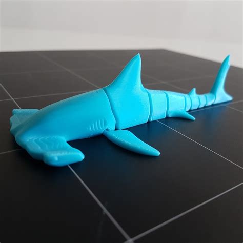 Hammerhead Shark D Stl Print In Place No Support Flexi Etsy