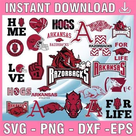 Files Arkansas Razorbacks Svg Bundle Ncaa Teams Svg Nca Inspire