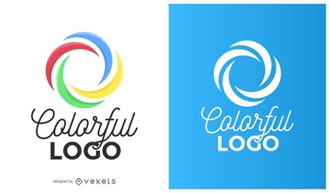 Colorful Circle Curves Logo Vector Download