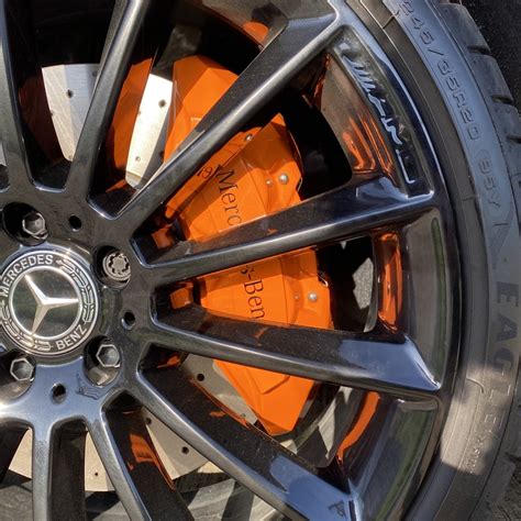 Mercedes Brake Calipers Coated With Clear Vision And New Tucker Orange