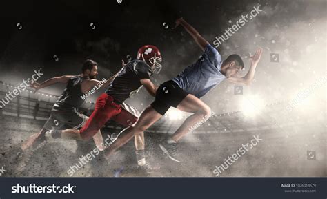 Irresistible Attack Multi Sports Collage Running Stock Photo 1026013579