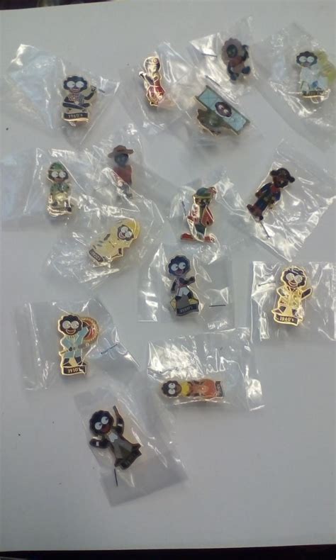 Collection Of 15 Robinsons Golly Pin Badges