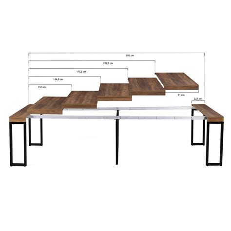 Table Industrielle Extensible Personnes Bois Fonc Toronto Id Market