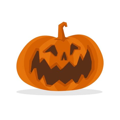 Ilustraci N De Vector De Calabaza Tallada De Halloween Personaje