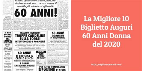 Consigliati 10 Biglietto Auguri 60 Anni Donna Confronti E Prezzi Di