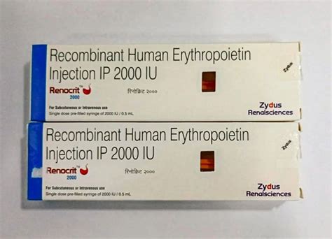 Renocrit Iu Recombinant Human Erythropoietin Inj Ip Iu