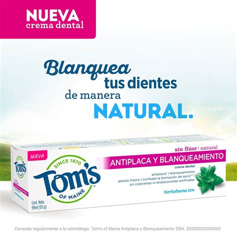 Compra en línea Toms Antiplaca y Blanqueamiento Justo mx