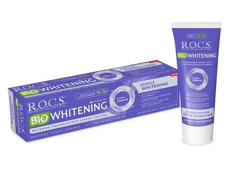 Rocs Pasta Do Z B W Bio Whitening Naturalna Wybielaj Ca Pasta Bez