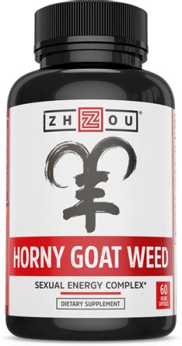 Zhou Horny Goat Weed Sexual Energy Complex 60 Veggie Caps