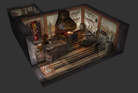 ArtStation - Weapon Shop Interior