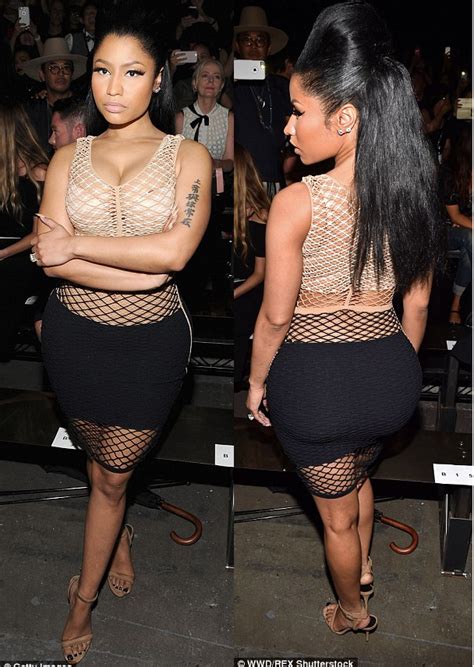 Nicki Minaj Flaunts Killer Curves In Transparent Mesh Outfit Photos