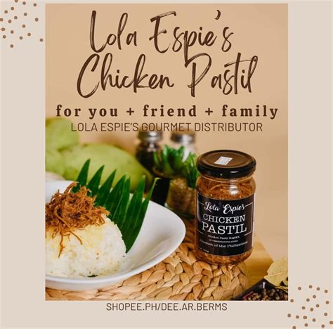 Lola Espie S Chicken Pastil Ml Lazada Ph