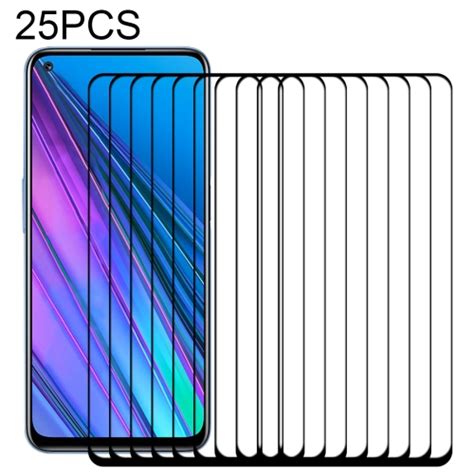 Oppo Realme Narzo 30 5g 25 Pcs 풀 접착제 전체 화면 강화 유리 필름