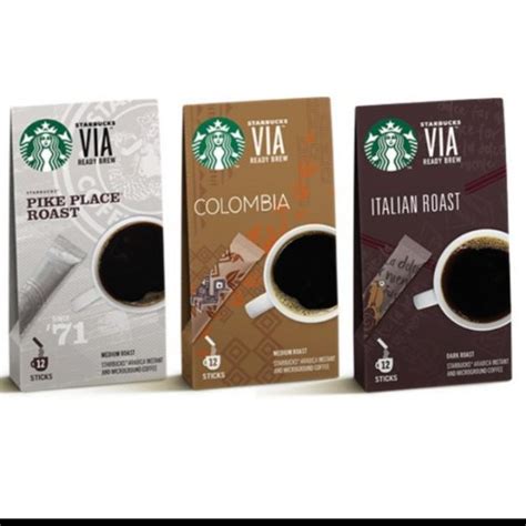 Starbucks 星巴克via即溶咖啡 義大利 派克市場 哥倫比亞 蝦皮購物