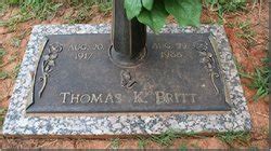 Thomas Kenneth Britt 1917 1988 Mémorial Find a Grave