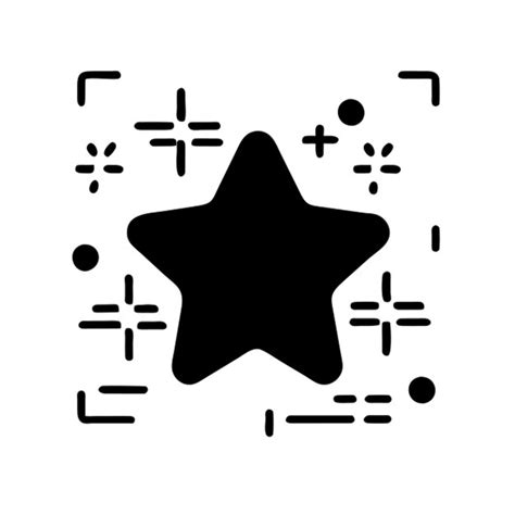 Pictograma Del Icono De La Estrella Brillante Vector Premium Generado