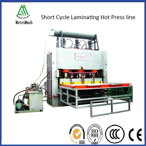 Short Cycle Melamine Paper Laminating Hot Press For X Ft Hdf