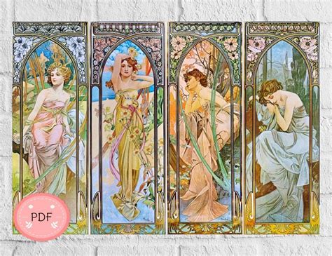 Home Improvement Home And Hobby Craft Supplies And Tools Pdf Four Seasons By Alphonse Mucha Cross