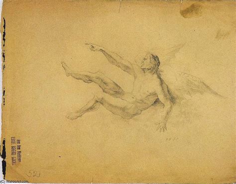 Artwork Replica Winged Naked Dashing By Albin Egger Lienz