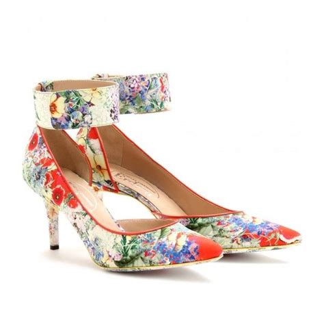 Erdem Floral Printed Kitten Heel Pumps Kitten Heels Wedding Floral