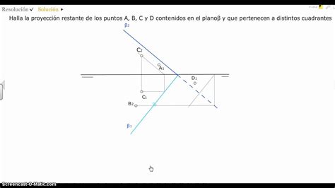 SISTEMA DIÉDRICO PUNTOS PERTENECIENTES A UN PLANO YouTube