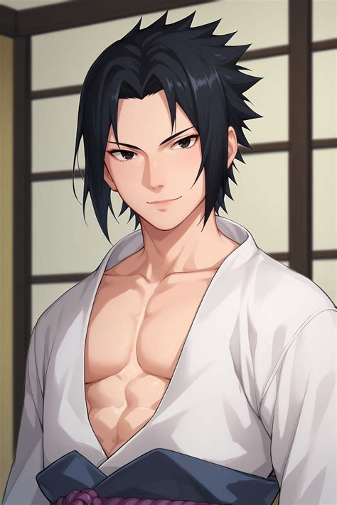 AI Art Model Sasuke Uchiha Shippuden Version Naruto Comission