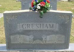 Wilbur Gray Gresham 1911 1964 Mémorial Find a Grave