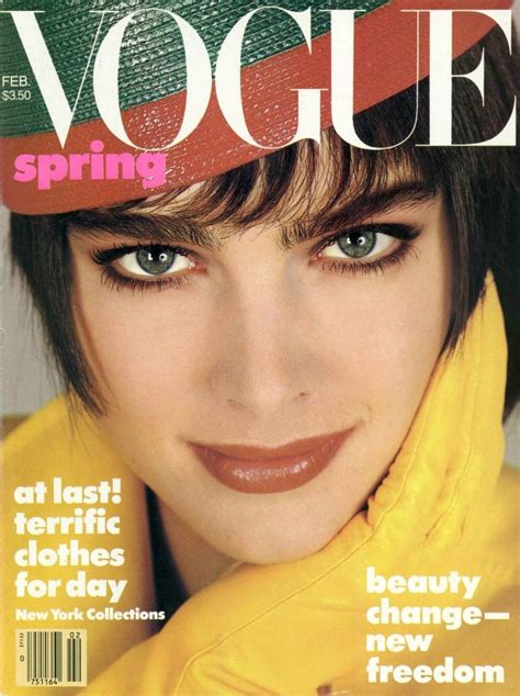 Brooke Shields Throughout The Years In Vogue Brooke Shields Vogue Magazine Vogue Covers