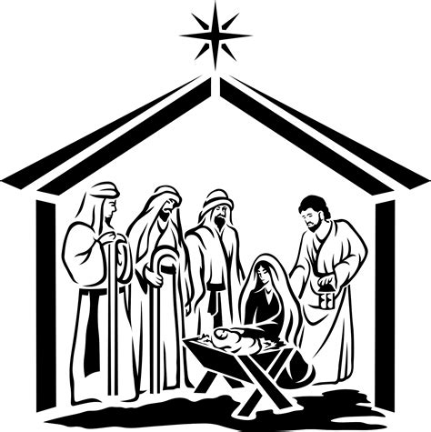 nativity clip art 1